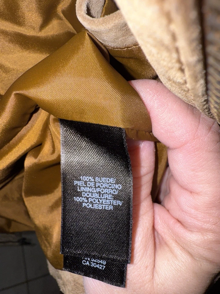 Men’s Claiborne Suede Jacket XL - Image 4 of 4