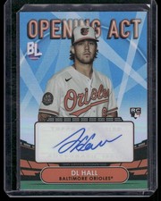 2023 Topps Big League #OAA-DH DL Hall Opening Act Autographs Blue Foil