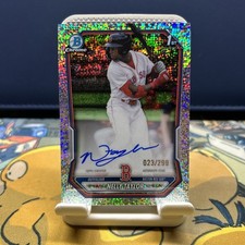 2026 Bowman Chrome Nelly Taylor 1st Prospect Auto Speckle Refractor /299 Red Sox