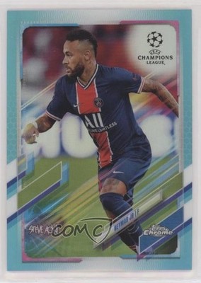 2020 Chrome X Steve Aoki UEFA Champions League Aqua Refractor /150 Neymar Jr 9cf