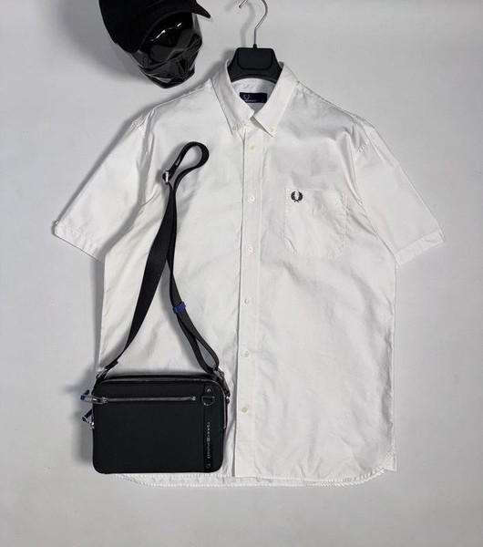 Men Fred Perry Shirt White 40 /L / 48