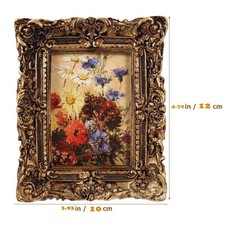 Resin Photo Frame Vintage Painting Frames Old Picture Antique Brass Hanging