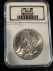 1887 P Morgan Silver Dollar. MS 65. No Reserve w/ Free Shipping!