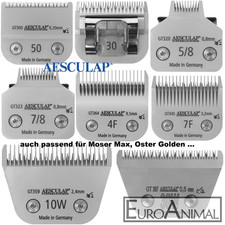 Scherkopf Schneidsatz AESCULAP SnapOn auch für MOSER MAX 45/50, Oster Golden...