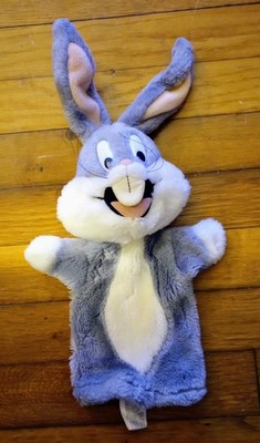 Vintage 1991 Warner Bros. Characters Hand Puppet Bugs Bunny #1665 Flexible Ears