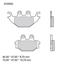 BremsbeläGe Hinten Brembo 07GR52SD Passt FüR Kymco MXU 250 R Offroad 2012-13