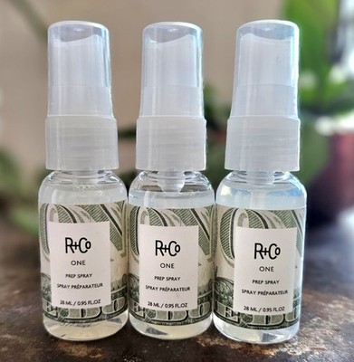 (3) R+Co ONE Prep Spray Prime & Protect Hair Travel Size .95 oz ea NEW!