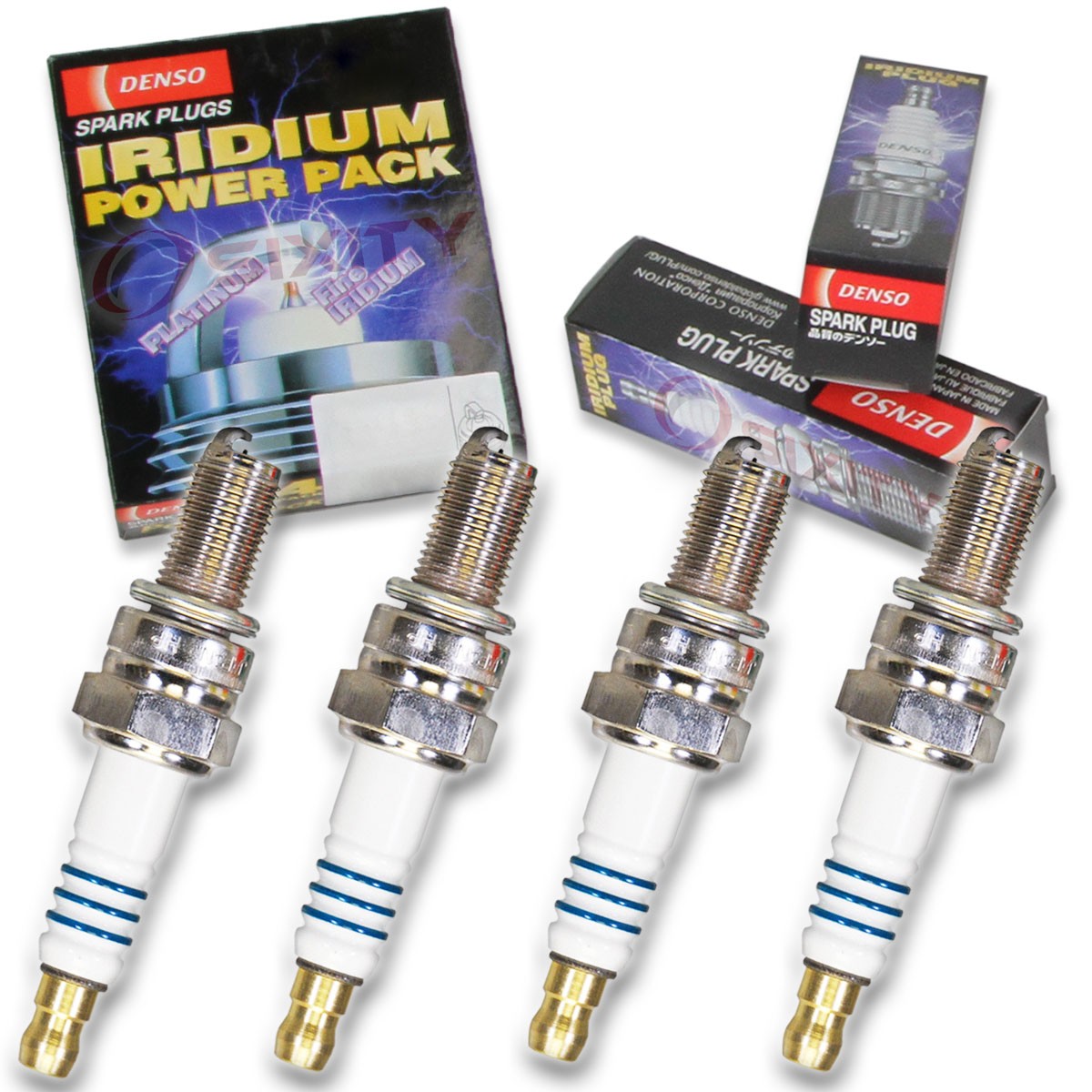 4 pc Denso Iridium Power Spark Plug for Yamaha YZF750R 1994-1998 Tune Up Kit ja