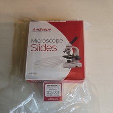Amscope NIB NWT Microscope Slides BS-72P Clear Glass