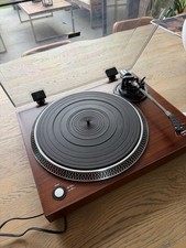 Lenco L-90 USB Turntable 33/45RPM Brown/Black with Dust Cover