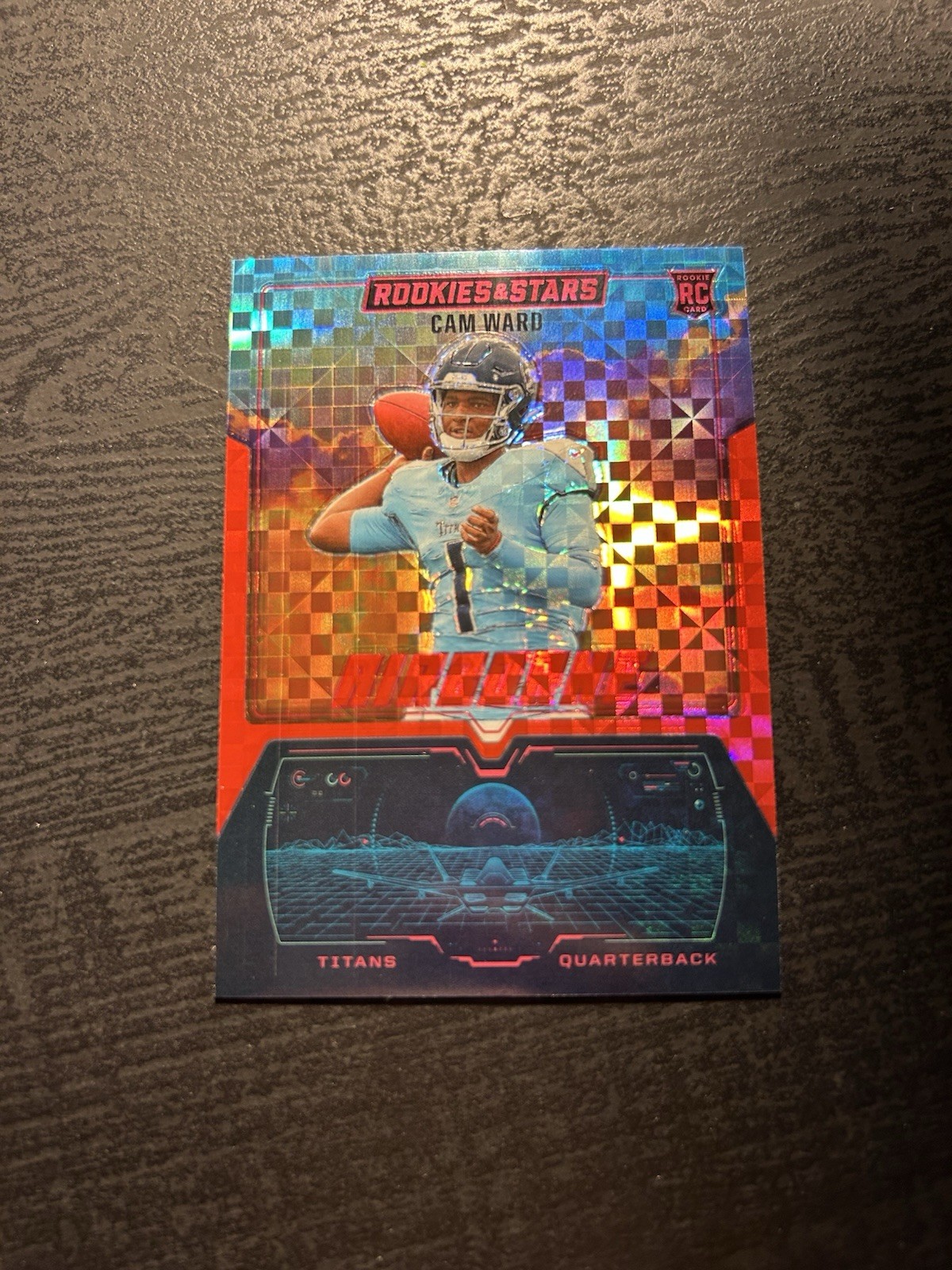 2025 Panini Rookies & Stars Cam Ward Airborne Red Plaid Prizm RC