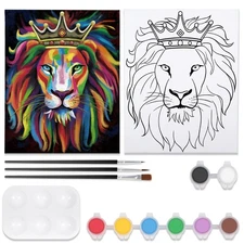 Paint and Sip kit, Pre Drawn Canvas Painting Kit for Adults Painting Twist Pa...