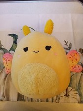 Squishmallow Miry The Moth 9" Plush, Pale Yellow  Pink Moth Fuzzy Belly