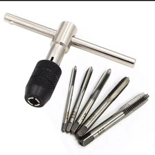 2pcs T-type 3mm to 6mm hand tap wrench thread tapping tool set hand wrench threa