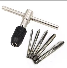 2pcs T-type 3mm to 6mm hand tap wrench thread tapping tool set hand wrench threa