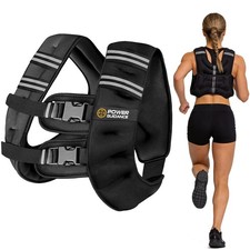 Adjustable Weighted Vest for Men  Women, Reflective for Running  Training