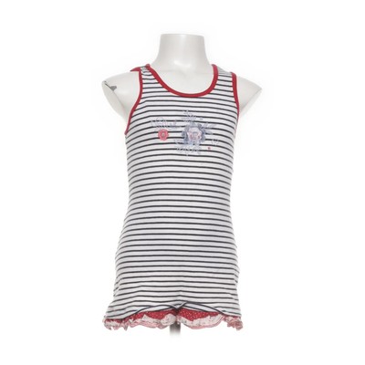 Catimini, Kleid, Größe: 114, Weiß/Blau/Rot, Streifen, Mädchen #Cc8