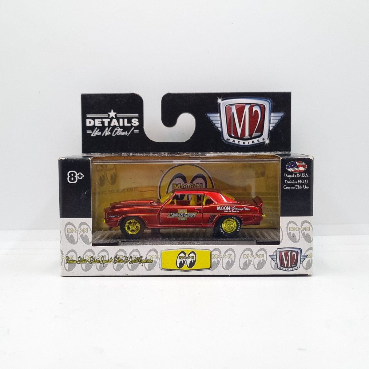M2 マシーン　1969 シボレー カマロ Z/28 RS ムーンアイズ　モデル M2 MACHINES MOONEYES JAPAN 1969 CHEVROLET CAMARO Z/28 RS
