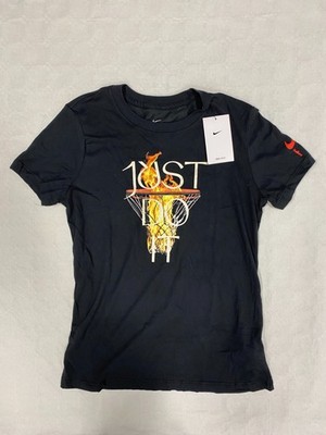 Nike Damen T-Shirt Dri-FIT Just Do It Fire Basketball Schwarz Größe S Training
