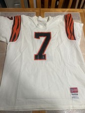 1980s NFL Bengals Boomer Esiason Jersey Sand-Knit Mac Gregor White PRO-Line XL