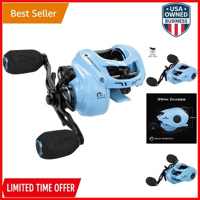Baitcasting Reel Ultralight Carbon Fiber Drag 7.2:1 Gear Ration for Freshwater