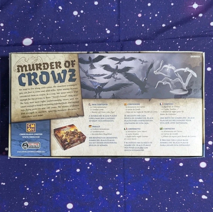 Murder of Crowz - Zombicide Boardgame Expansion by CMON - Box Opened but Unused - Image 2 of 4