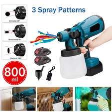 800ML HVLP Paint Sprayer Gun Handheld Electric Spray Gun Painter Painting Tool
