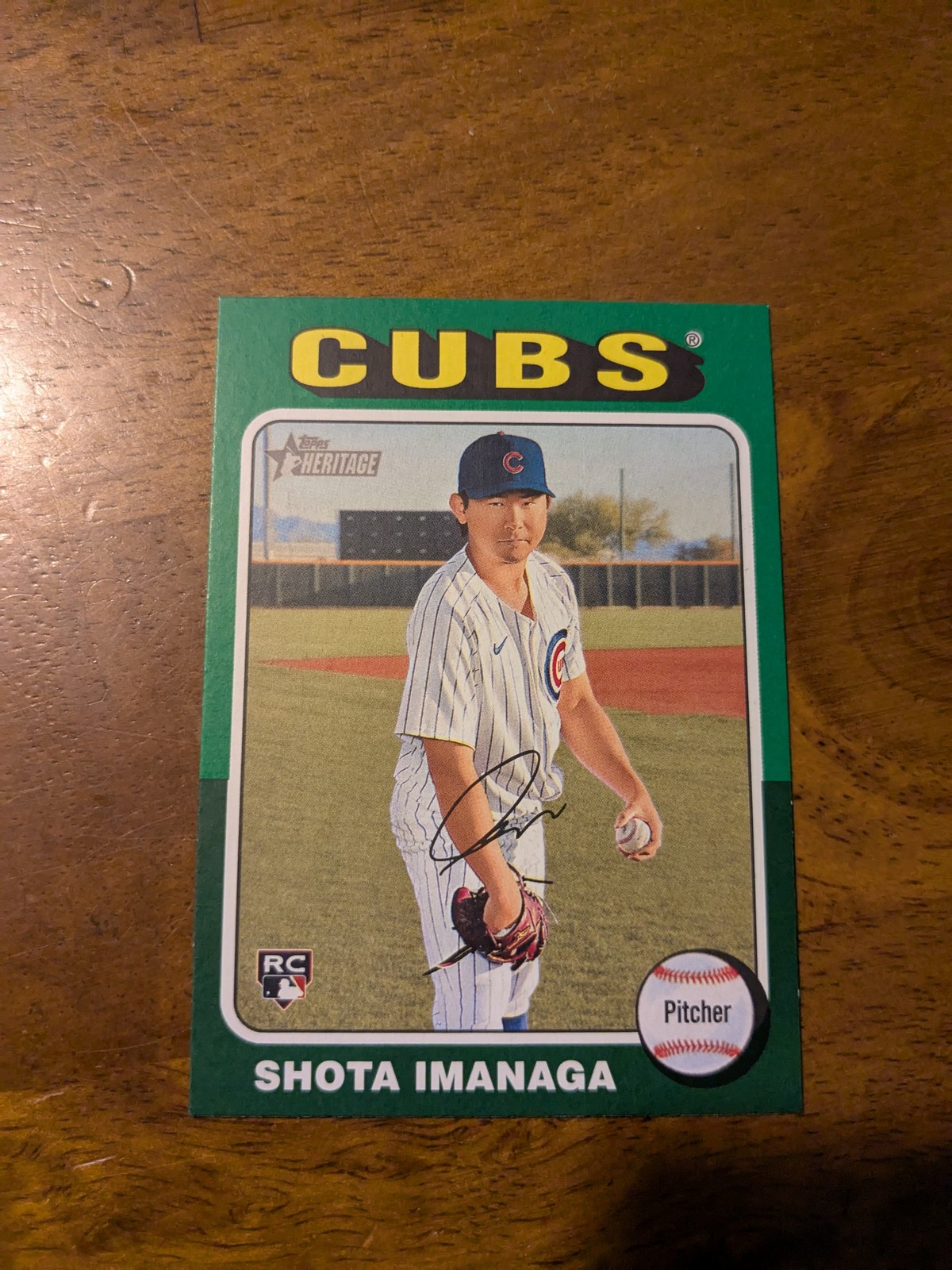 2024 Topps Heritage #564 Shota Imanaga Green Border
