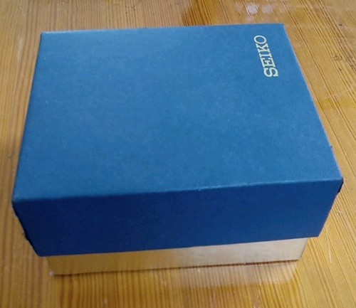 SEIKO SCH205 Caja Vacía Oro Azul Presentación Reloj o Pulsera Caja Envío Gratis - Imagen 4 de 6