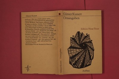 309798 Günter Kunert ORTSANGABEN Aufbau-Verlag HC