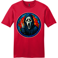 NEW Art Society STAINED GLASS GHOSTFACE RED Tee Shirt SMALL-4XLARGE MADE IN USA