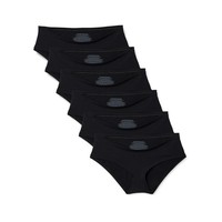 Amazon Essentials Damen Umstands-Slip Mikrofaser 6Er-Pack Schwarz Gr. 36
