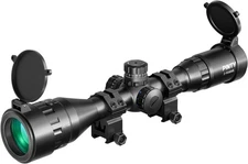 Pinty Rifle Scope AO Red Green Blue Illuminated Mil 3-9 X 40, Blue,Green,Red 