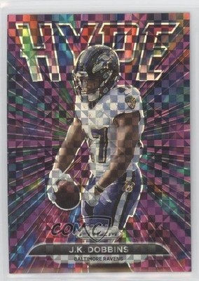 2021 Panini Prizm Hype Purple Power Prizm 38/49 JK Dobbins #H-15 0d44