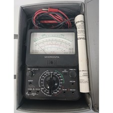 Vintage Micronta 22-210 Radio Shack Volt Multitester w/ Case and Original Manual