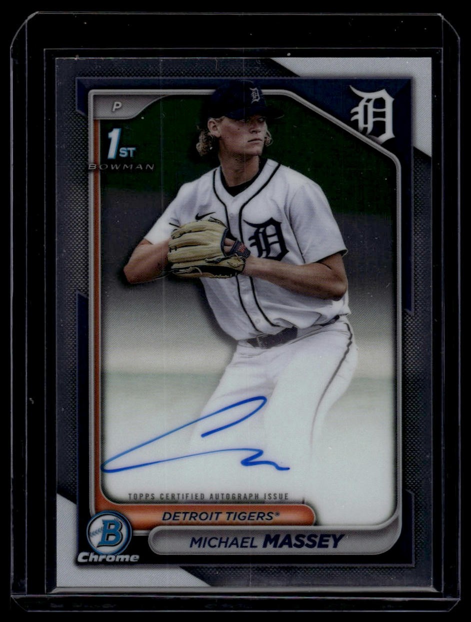 2024 Bowman Draft #CPA-MMY Michael Massey Chrome Prospect Autographs