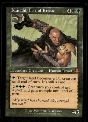 KAMAHL, FIST OF KROSA (RETRO FRAME) DOMINARIA REMASTERED MAGIC: THE GATHERING LP