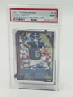 2025 Topps Chrome NFL RC Jaxson Dart Silver Refractor Auto 218/499 PSA9 POP2