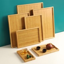 Spacious and Sturdy Rectangular Serving Tray for Kitchen and Bar