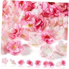 Pieces Cherry Blossom Heads Artificial Fake Silk Cloth Petals Mini 400 Fresh