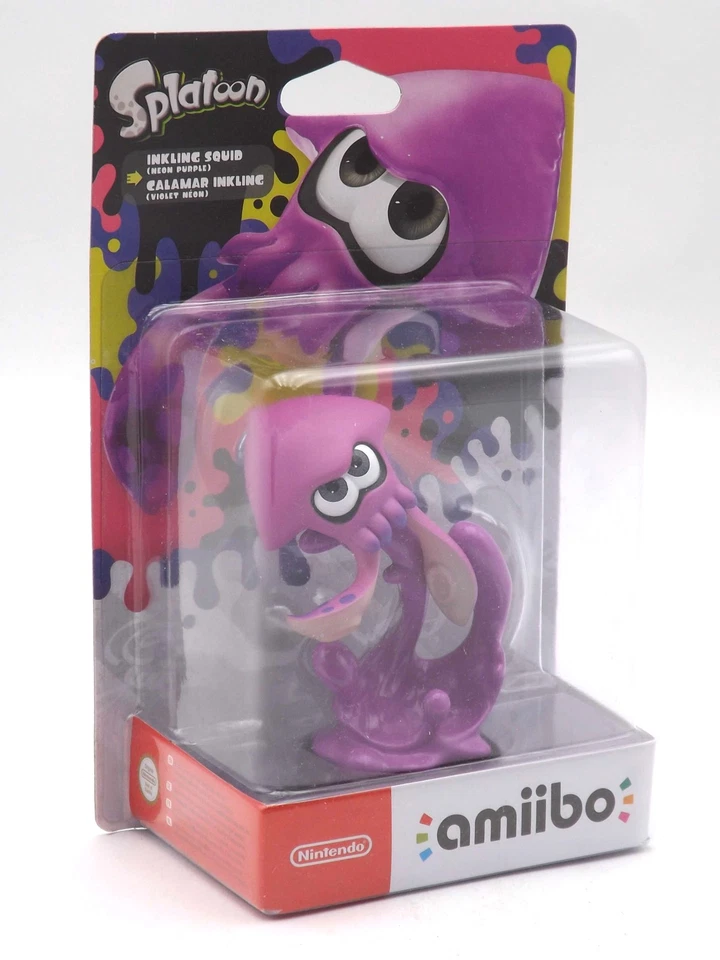 Nintendo Amiibo - Inkling Tintenfisch Squid (Neon-Lila) - Splatoon in OVP - NEU - Bild 1 von 1