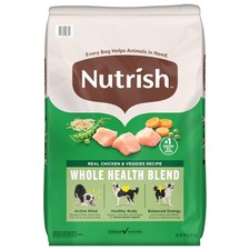 Dry Dog Food Real Chicken & Veggies Recipe Whole Blend, 40 lb. Bag, (Rachael ... 2.15 per pound