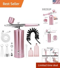 Compact Airbrush Kit with USB Charging 3 Cup Sizes for Cake Model Decoration