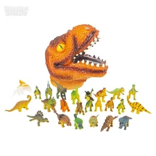 RI 24 PC Dinosaur Set With T-Rex Head Case