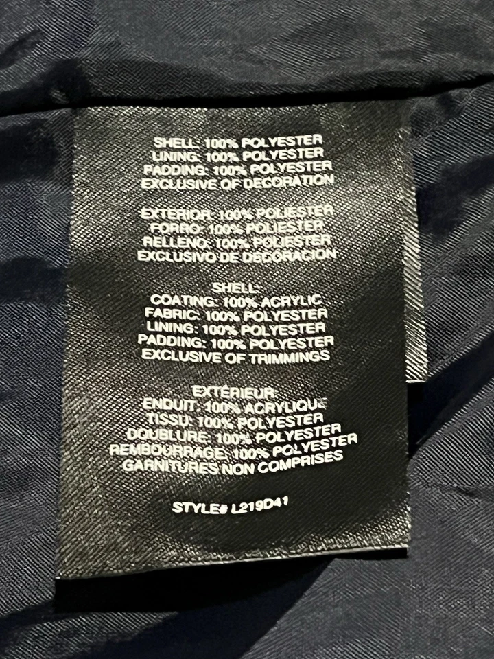 Nuevo con etiquetas Abrigo de invierno London Fog Boys gris oscuro chaqueta acolchada con capucha talla XXL (14/16) Foto 4 de 4