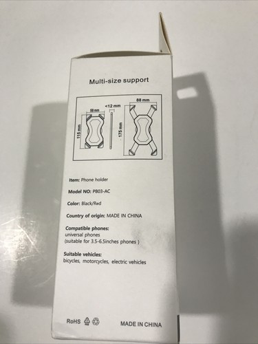 New VISNFA PBD3-AC Bicycle Motorcycle Bike EV Universal Cell Phone Case Holderđ„ - Photo 3 sur 5
