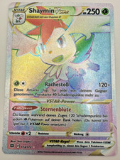 Carta Pokemon TCG Shaymin VSTAR 173/172 stelle brillanti Holo rara tedesca quasi nuova