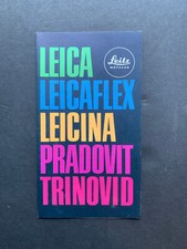 Rare Vtg Leica Leicaflex Leicina Pradovit Trinovid Camera Brochure 1972