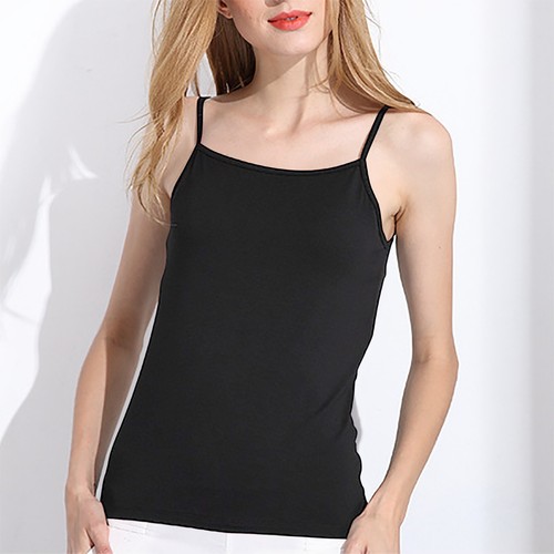 Blusa Camisa Top Camiseta Ajuste Cuello Alto Ajustada Sin Mangas Sólida Damas Blusa - Imagen 24 de 50