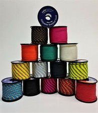 3mm 19mt Polyester Braided Rope Mini Reel Spool Boat Tent Kayak Cord 14 Colors